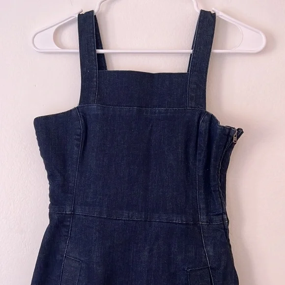 Whistles Women’s A-line Denim Mini Dress Size 2 Blue - Picture 1 of 9